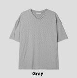 Slap V-neck half t-shirt