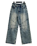 Ridi cut washed denim