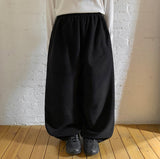 [BAONHAUS] Codend Fleece Brushed Banding Balloon Wide Pants