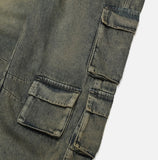 3 Pocket Multi Cargo Denim Pants