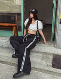 [Planned Product] Sorbet Color Matching Nylon Track Pants