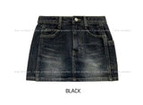 Kaeti Incision Denim Skirt Pants