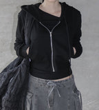 Isen Crop Hooded Zip-up