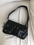 Seongah Two-Pocket Eyelet Shoulder Bag