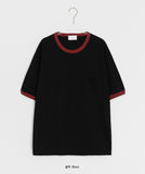 [unisex] Binnimo Pocket Ringer Over Short Sleeve Tee