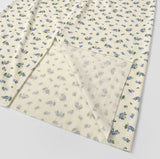 Flower Pattern Span Slit H-line Banding Long Skirt