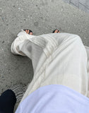 Summer Long Side Detail Linen Pants