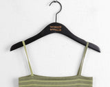Ripped Stripe Dangara Square Crop Sleeveless