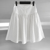 Tib Dot Midi Skirt
