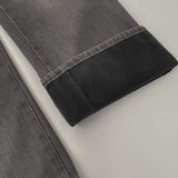 Winter Brushed Wide Fit Banding Denim Pants