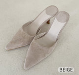 Eber suede mule shoes (7.5cm)