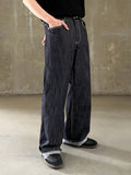 Non-Fade Linen Slab Wide Denim