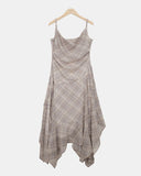 Kyuren Check Sleeveless Long One Piece