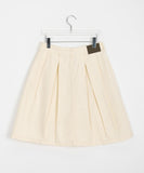 Lissu Pintuck Cotton Midi Skirt
