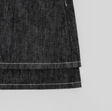 Non-fade span banding raw mini skirt pants