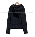 Tiddy High Neck Button Hood Cardigan