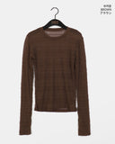 Doten Pleats Shirring See-through T-shirt