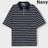 Patty striped box collar T-shirt