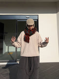Cotton Waffle Round Knit