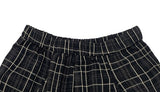 Teten Check Unbalance Midi Skirt