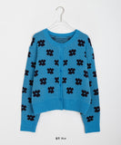 Moheb Flower Knit Cardigan
