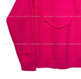 (UNISEX) Cable Heart Round Knitwear