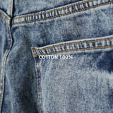 Rica Washed Damaged Bermuda Denim