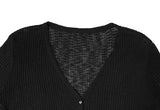 Myou V-neck See-through Button Cardigan