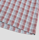 Heave Burgundy Check Short Sleeve Shirt