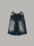 Tinted Half Bermuda Jeans