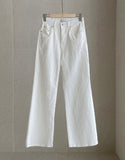 Delia Cotton Wide Banding Denim Pants
