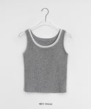 Fushke Color Matching Layered Cap sleeveless