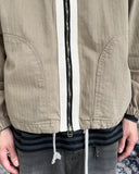 Panel Herringbone Hooded Jumper