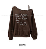 Vint Eyelet Strap Sweatshirt