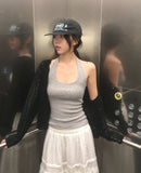 [MADE] Bezel Punching Round Knit Cardigan