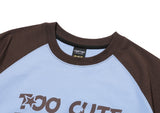 Cute Chill Raglan Short Sleeve Tee