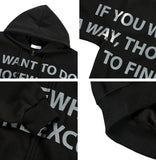 Freno Lettering Hooded Zip-Up