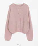 Icon Hairy Wool Round Cardigan