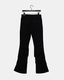 [MADE] Jahu Studded Shirring Bootcut Cotton Long Pants