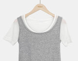 Ludd Layered Short Sleeve Top Set