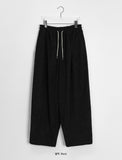 [unisex] Decony pintuck banding brushed wide corduroy pants