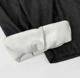 Balloon Two-Way Raw Side Folding Pin Tuck Banding Mega Denim Pants
