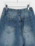 [unisex] Hilde Curved incision Denim Wide Pants