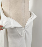 Even Banding Flare Long Skirt