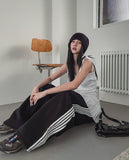 Solid track line two-way training pants