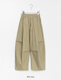 [unisex] Bitmottle Curved Banding Balloon Wide Pants