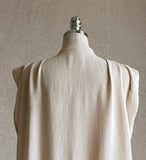 [Two-piece set] Rubia PintuckSleeveless Blouse Belt Wide Pants