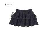 Ronya Cotton Frill Ribbon Banding Skirt Pants