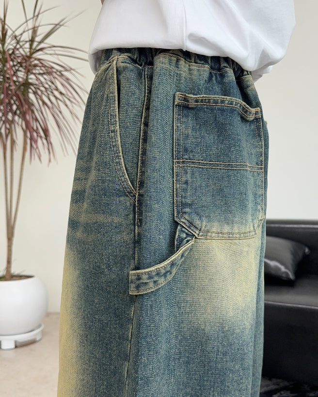 【SATIIIZ】Pete Carpenter Bermuda Denim Pants SATIIIZ (サティーズ) - ピートカーペンターバミューダデニム