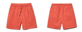 Pleat pigment washing short pants